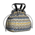 thumbnail image 1 of Boho Bohemia Pioneer Flower Drawstring Lunch Bag Women - Drawstring Lunch Bag Insulated for Work Office - Stain-Resistant Large Lunchbags for Women with Multi-Pockets, 1 of 6