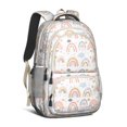 thumbnail image 1 of Boho Bohemia Rainbow Backpack for School,Cute School Bag,Schoolbag with Adjustable Shoulder Straps & Padded Back,16.9 Inch, 1 of 5