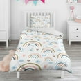 thumbnail image 1 of Boho Bohemia Rainbow Duvet Cover and Pillowcase Set for Single Bedding, Bedroom Accessories for Kids Teens, 1 of 5