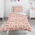 thumbnail image 1 of Boho Bohemia Rainbow Duvet Cover and Pillowcase Set for Single Bedding, Bedroom Accessories for Kids Teens, 1 of 5