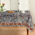 thumbnail image 1 of Boho Bohemia Style Tablecloth 60×84 Inch Rectangular, Vintage Country Rustic Farmhouse Magical Washable Table Cover for Party Picnic Dinner Decor, 1 of 6