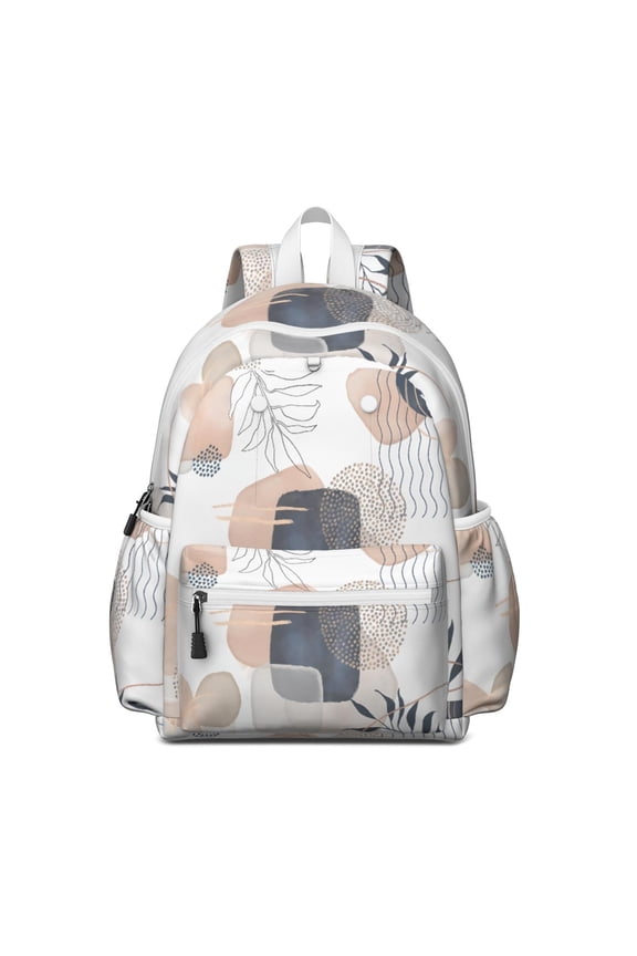 Boho Bohemian Art Backpack for School,Cute School Bag,Schoolbag with Adjustable Shoulder Straps & Padded Back,13.4"x11"x4.7"