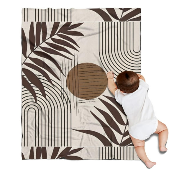 Boho Bohemian Art Blanket,Comfortable Soft Flannel Throw Blanket,All Season,Warm Lightweight Blankets for Sofa Bed Couch Living Room Chair,30"x40"(80x100cm)