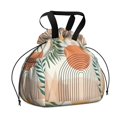 thumbnail image 1 of Boho Bohemian Art Drawstring Lunch Bag Women - Drawstring Lunch Bag Insulated for Work Office - Stain-Resistant Large Lunchbags for Women with Multi-Pockets, 1 of 6