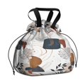 thumbnail image 1 of Boho Bohemian Art Drawstring Lunch Bag Women - Drawstring Lunch Bag Insulated for Work Office - Stain-Resistant Large Lunchbags for Women with Multi-Pockets, 1 of 6