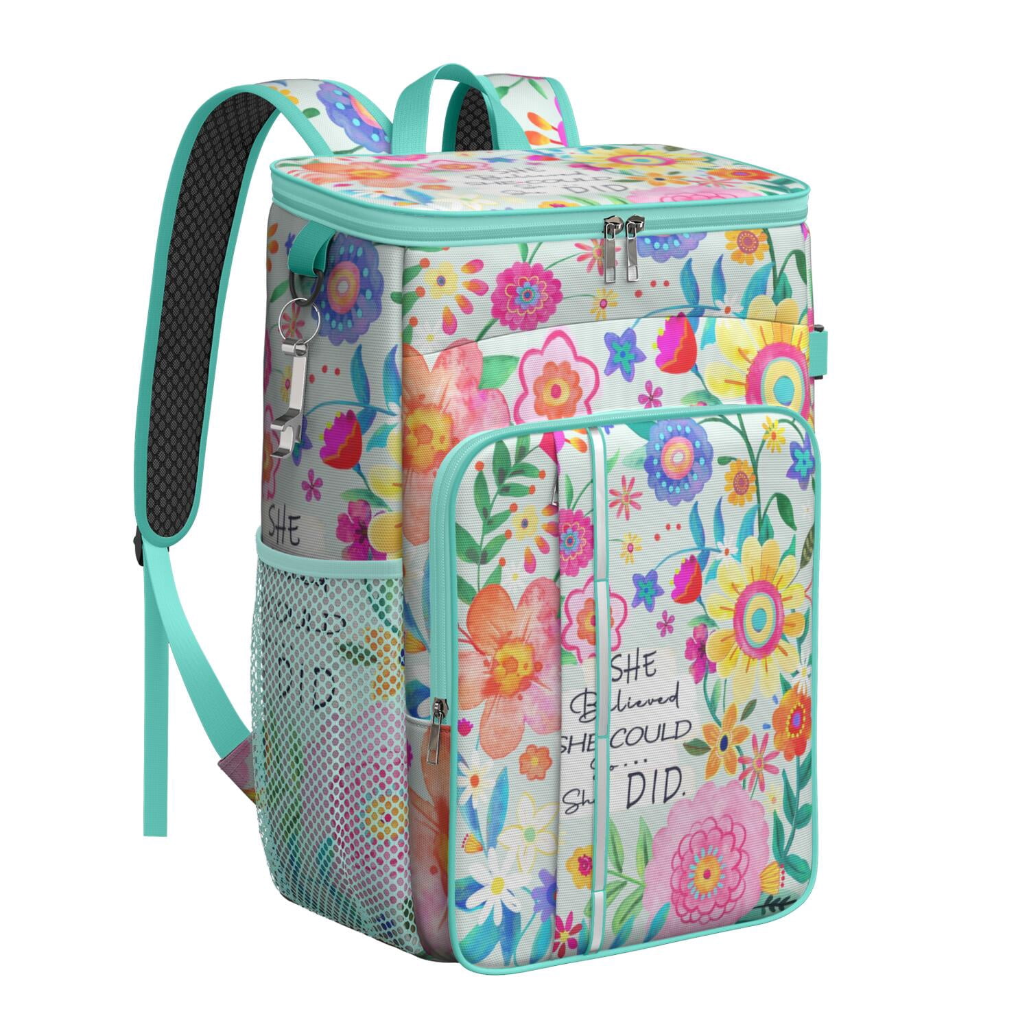 New Jungle-theme Backpack Cooler Jungle Leaves Insulated Backpack Cooler, Leak Proof Cooler  main image 4