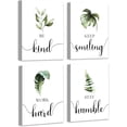 thumbnail image 1 of Boho Botanical Plant Inspirational Wall Decor, Motivational Wall Art, Office & Bedroom Wall Decor, Positive Quotes & Sayings, Daily Affirmations for Men, 8x10 inch (20x25 cm,Wooden Frames), 1 of 6