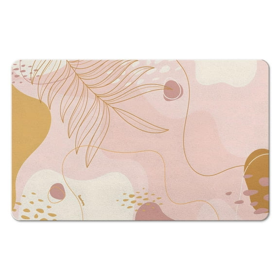 Boho Botanical Printed Throw Rugs by Lahome – Non-Slip & Softly Washable, Perfectly Fits Any Room!