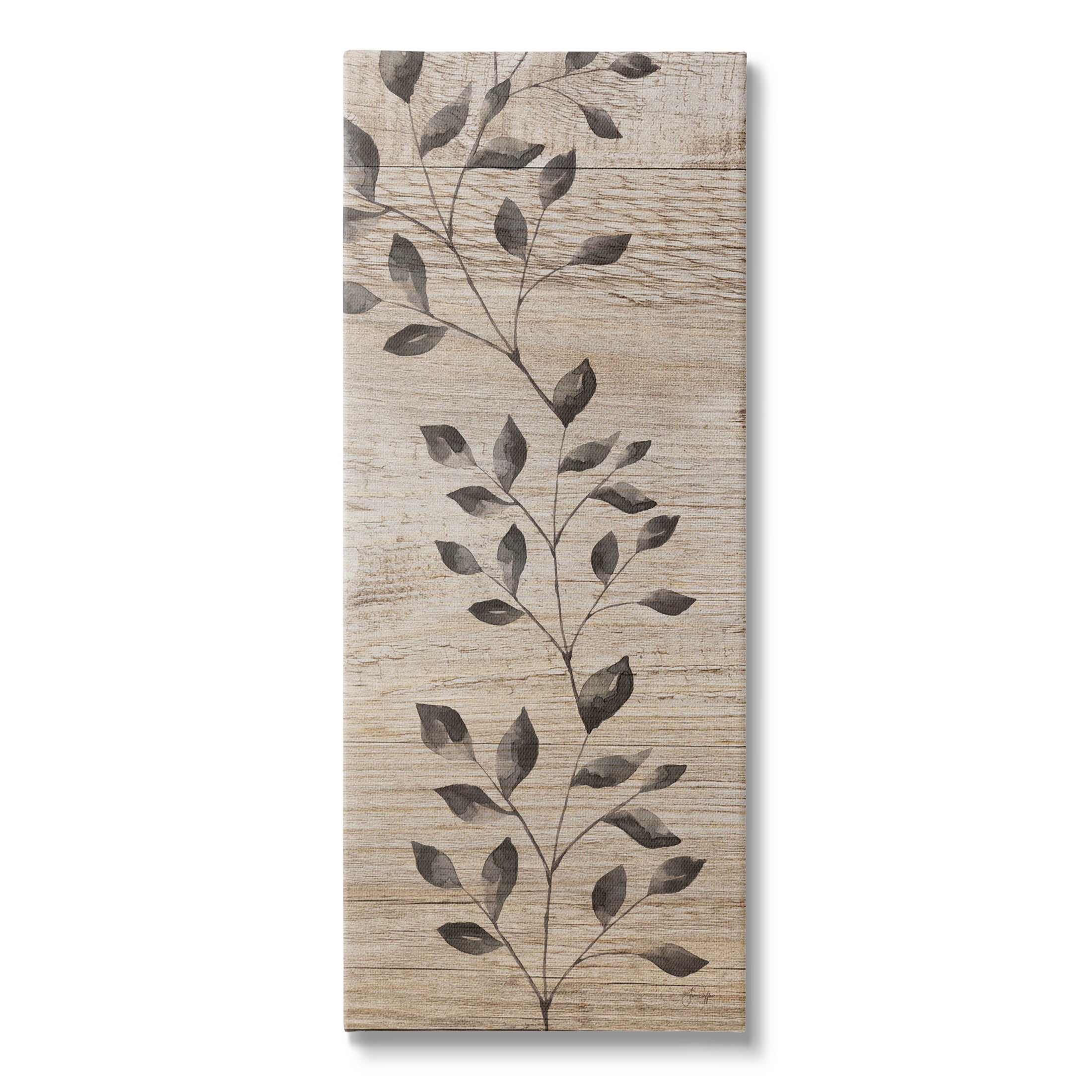 Boho Botanical Rustic Pattern Botanical & Floral Graphic Art Gallery Wrapped Canvas Print Wall Art