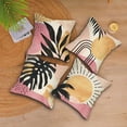 thumbnail image 1 of Boho Botanical Tropical Leaf Plant Abstract Nature Home Bedroom Decorations Soft Throw Pillow Cover, Watercolor Drawing Boho Pillow Case Pillowcase, 18x18 Inch, 1 of 5