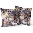 thumbnail image 1 of Boho Brown Flowers Throw Pillow Covers 16x16 inch Set of 2 Rug Persian Carpet Double Sided Pattern Cotton Soft Pillow Case Cushion Cover Pillowcase for Couch Sofa Bed Decorative, 1 of 6