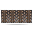 thumbnail image 1 of Boho Brown Geometric Ethnic Pattern Bathroom Rugs Mat,Non Slip Microfiber Bathroom Rug,Rubber Backing,Soft Bathroom Mats for Bathroom Floor,Tub and Shower,60x24in(150x60cm), 1 of 5