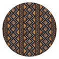 thumbnail image 1 of Boho Brown Geometric Ethnic Pattern Round Fitted Tablecloth with Elastic Edge,Dining Table Cover Waterproof,Outdoor Round Tablecloth for Camping,Dining,Indoor and Outdoor, 1 of 1