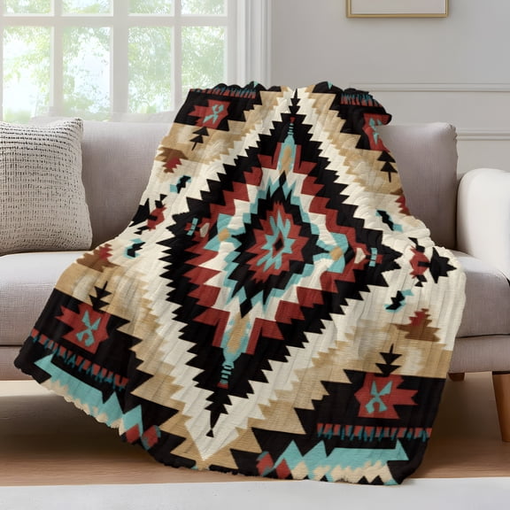 Red 4591 South Western Blankets