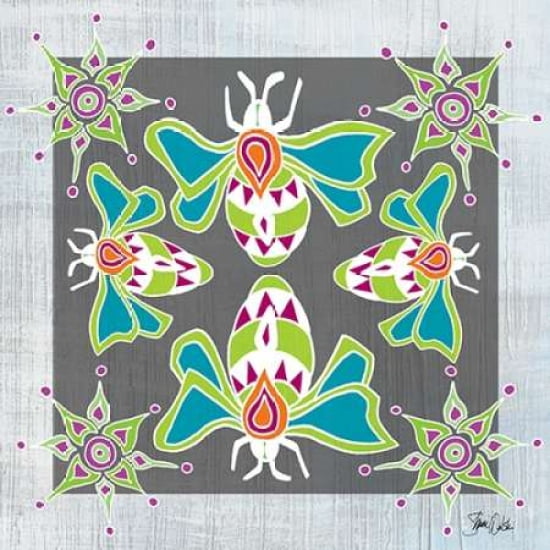 Boho Bumblebee Canvas Art - Shanni Welsh (24 x 24)