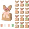 thumbnail image 1 of Boho Bunny Easter Goodie Bags Set, 12/24/36 Pcs Easter Bunny Goodie Bags, Rabbits Treat Bags With Ribbon, For School, Church, Office Parties (36PCS), 1 of 6