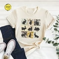 thumbnail image 1 of Boho Bunny T-Shirt: Floral Farmhouse Rabbit Tee TSHIRT All Size S-5XL, 1 of 5