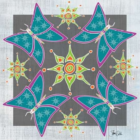 Boho Butterfly Canvas Art - Shanni Welsh (24 x 24)