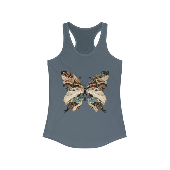 Boho Butterfly Racerback Tank Top in 8 Vibrant Colors