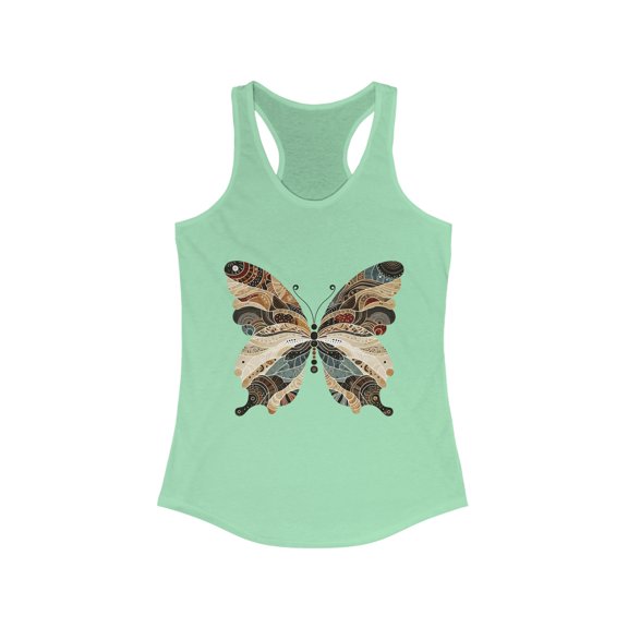 Boho Butterfly Racerback Tank Top in 8 Vibrant Colors