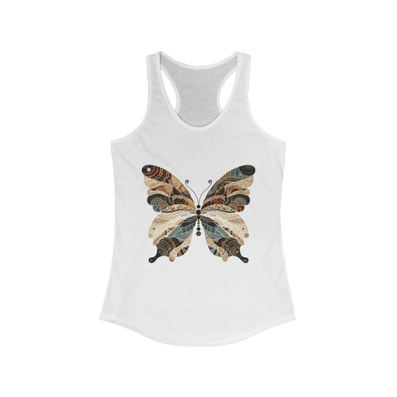 Boho Butterfly Racerback Tank Top in 8 Vibrant Colors