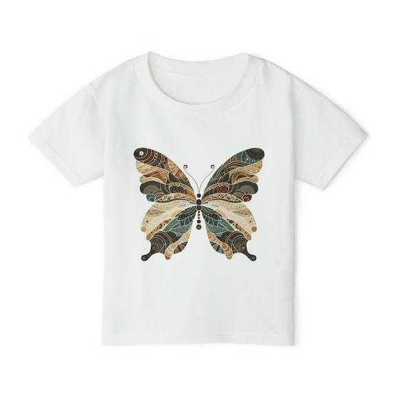 Boho Butterfly Toddler T-Shirt - Four Color Options Available