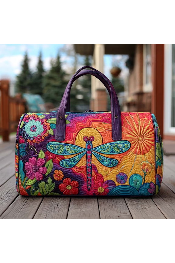 Boho Buzz Quilted Duffle BagTravel Bag,Duffle Bag,Journey Bag,Gift For Dad,Gift For Mom