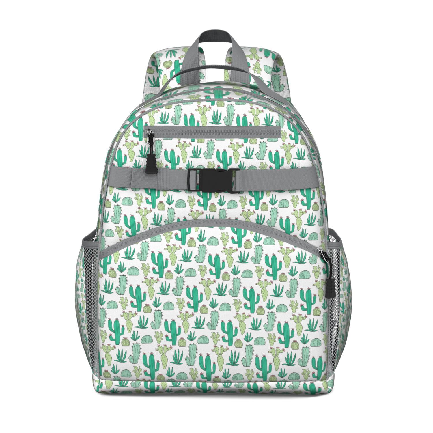 Cute Avocado Pattern Backpack - Waterproof Lightweight Book 