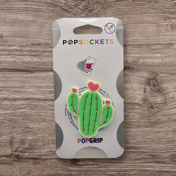 Boho Cactus Phone Grip: Personalized 3D Printed or Resin