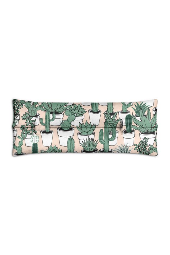 Boho Cactus Seat Belt Pillow for Post-Surgery Southwestern Succulent Design, Comfortable Mastectomy & Heart Surgery Cushion (Adjustable & Breathable)