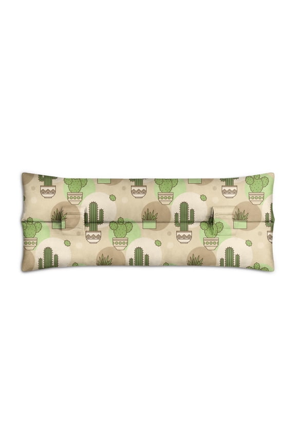 Boho Cactus & Succulent Seatbelt Pillow Comfort Cushion for Mastectomy Heart Surgery & Travel