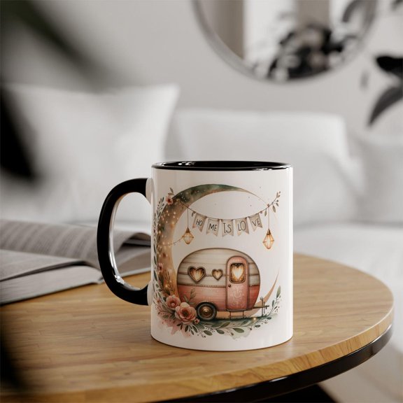 Boho Camper Moon Caravan mug | 11oz Accent Mug