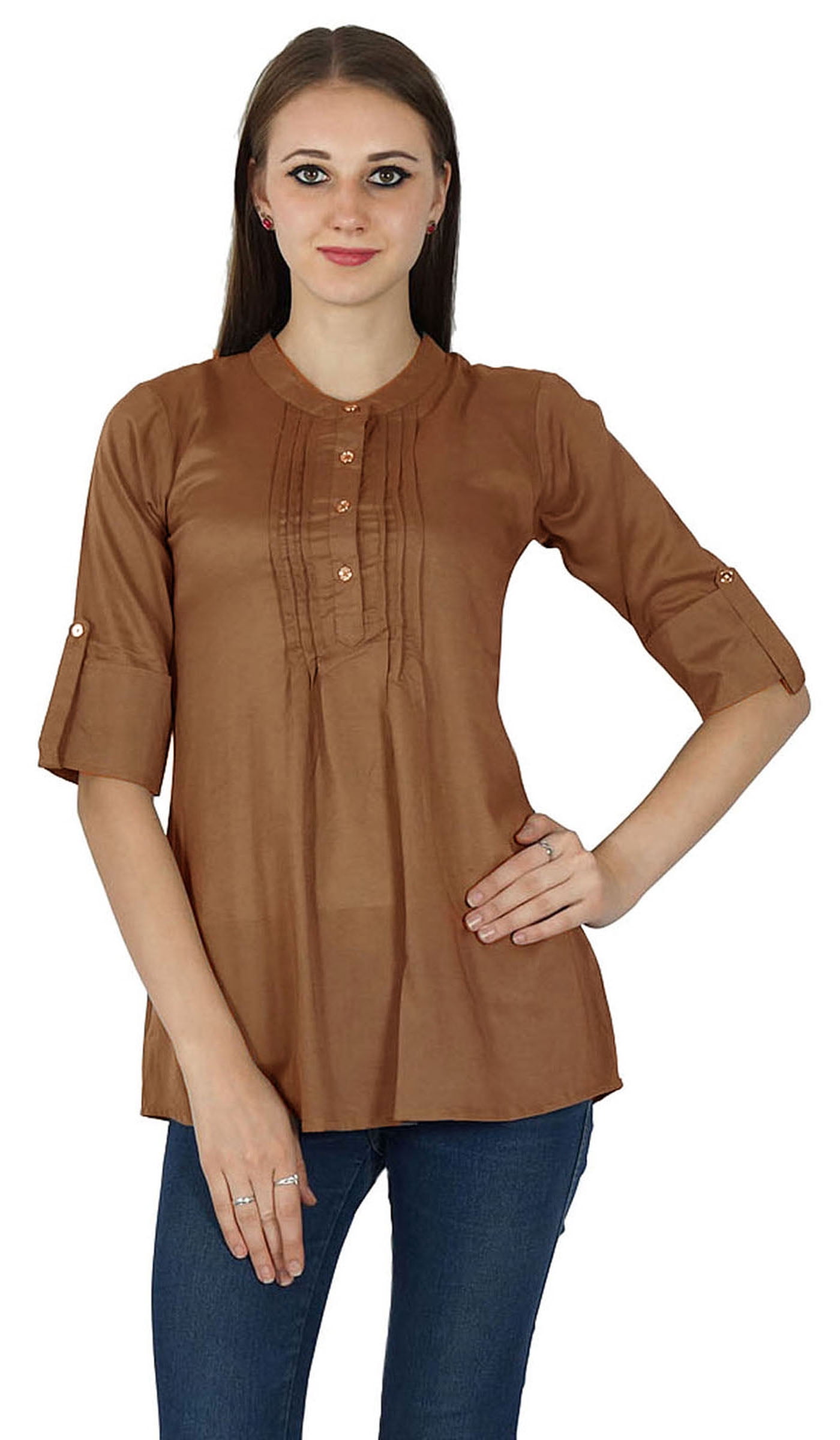 Boho Casual Top Dress Tunic Women Wear Clothing Cotton Summer Sundress -  Walmart.com