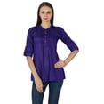 thumbnail image 1 of Boho Casual Top Dress Tunic Women Wear Clothing Cotton Summer Sundress, 1 of 4