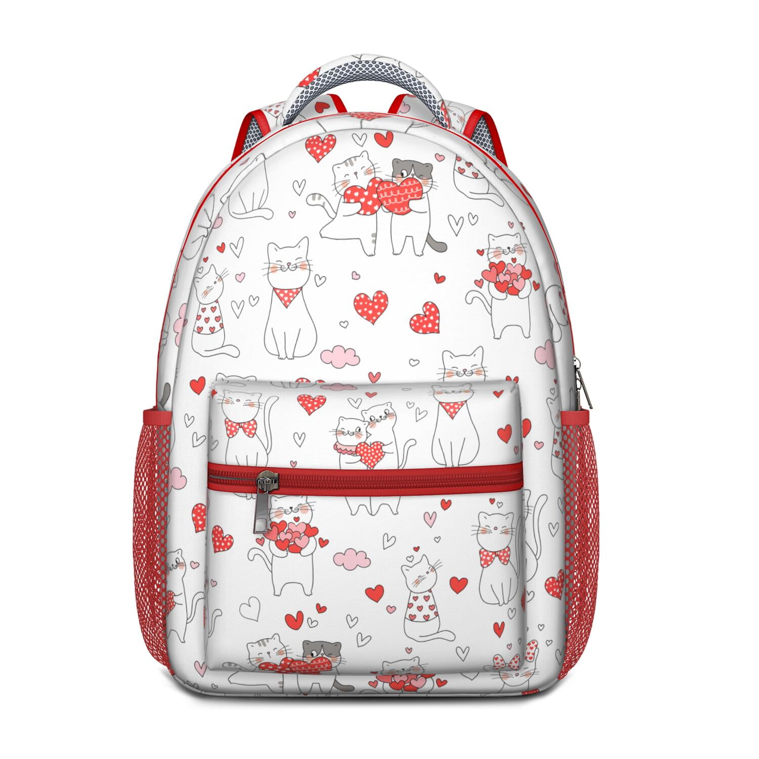 Boho Cat Aesthetic Waterproof Backpack - Modern Design with Spacious Compartments for Teens