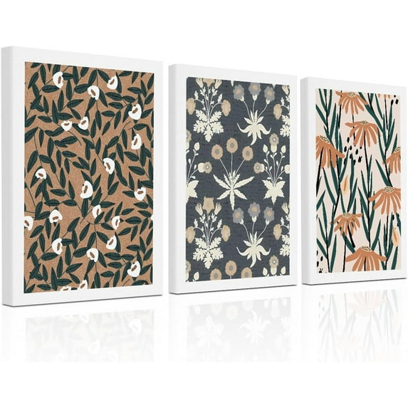 Boho Cat Canvas Wall Art Minimalist Cat Lovers Boho Art Posters Retro Trendy paintings Wall Decor Aesthetic Canvas Decoration Artwork for Walls Home Living Room Bedroom（Only canvas）