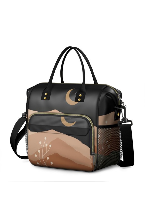 Boho Chic Artistic Accents Insulated Tote - Leakproof Picnic Bag for Outdoors