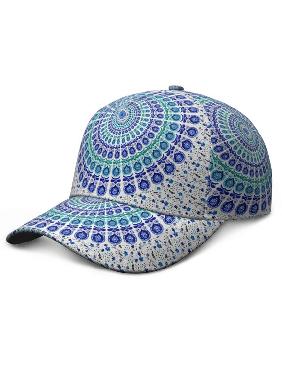Boho Chic Baseball Cap - Artistic Adjustable Snapback Hat