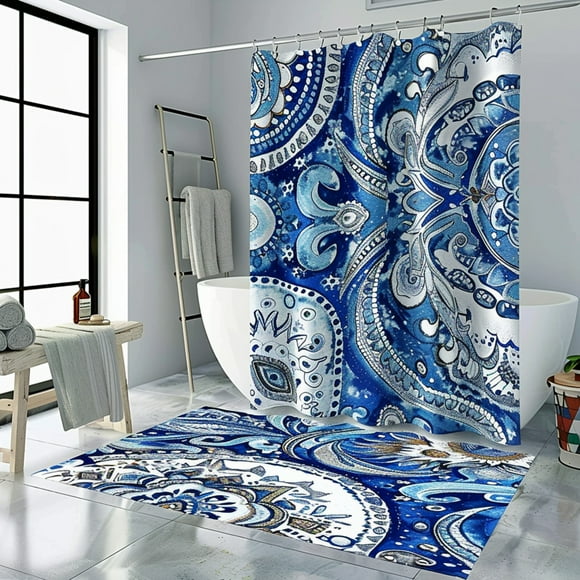 Shower Curtain Matching Window Curtain