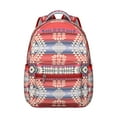 thumbnail image 1 of Boho Chic Campus Backpack - Tribal Print Design with 17" Laptop Pocket, Spacious Daypack for Women, Water-Resistant & Stylish for College & Commuting, 1 of 6