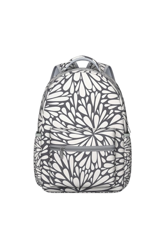 Boho Chic Campus Backpack with Macrame Details - 17" Laptop Sleeve | University Daypack with Anti-Theft Pockets