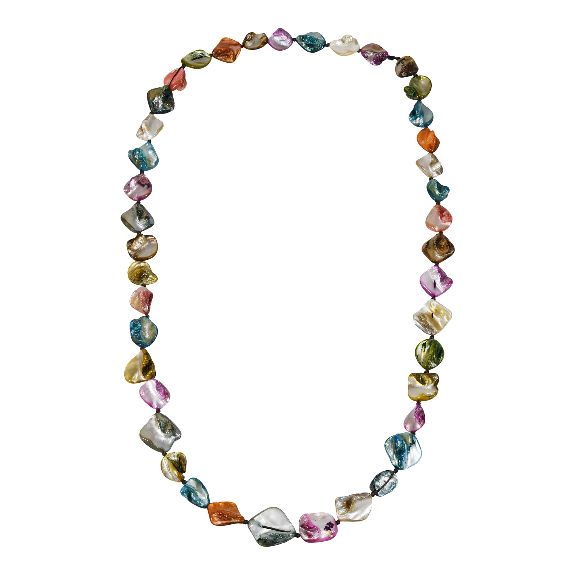 Abalone Shell & Mother Of Pearl Teardrop Pendant Necklace |  WildCanyonJewelry.com