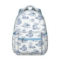 thumbnail image 1 of Boho Chic Commuter Backpack - Tribal Print, 17 Inch Laptop Pocket, Heavy Duty Fabric, Large Capacity for School, Work & Travel, 1 of 6