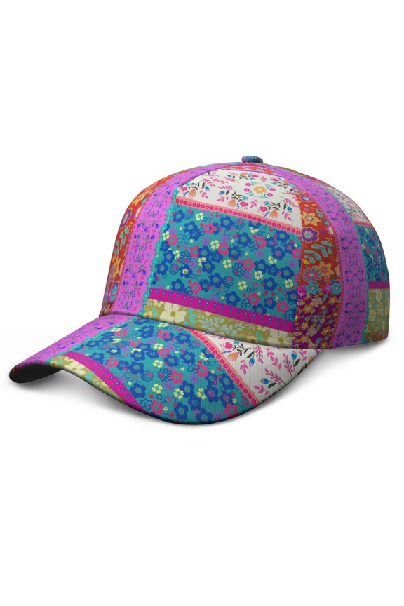 Boho Chic Dad Hat - Artistic Geometric Print Baseball Cap