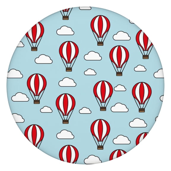 Boho Chic Elastic Edge Table Cover, Round Waterproof Tablecloth for Picnics and Events, Spill-Proof & Wrinkle-Free Fabric