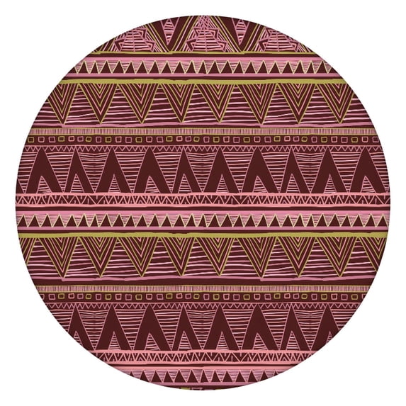 Boho Chic Floral Elastic Edge Tablecloth, Fitted Design for 52-56 Inch Round Tables, Vibrant Decor for Indoor Outdoor