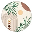 thumbnail image 1 of Boho Chic Floral Print Elastic Edge Tablecloth - Colorful Round Table Cover for Indoor Outdoor Use - Fits 52-56 Inch Tables, 1 of 7