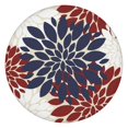 thumbnail image 1 of Boho Chic Floral Round Table Cover 44Inch, Elastic Edge Tablecloth for 38"-42" Tables, Spillproof for Dining, 1 of 7