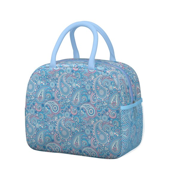 Boho Chic Lunch Bag - Insulated Waterproof Lunch Tote, Splash-Proof & Stylish (Rustic Home Decor)