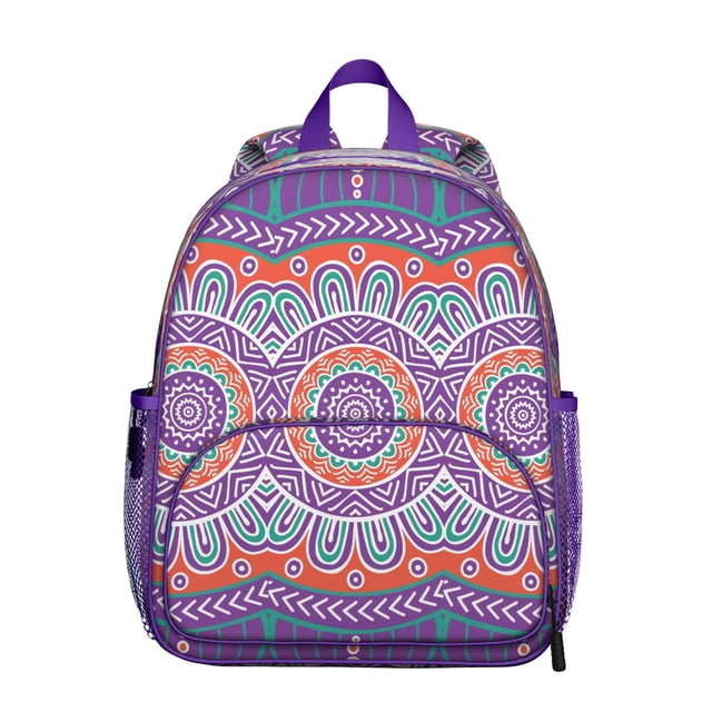 Boho Chic Mandala Ergonomic School Backpack - Waterproof & Spine ...
